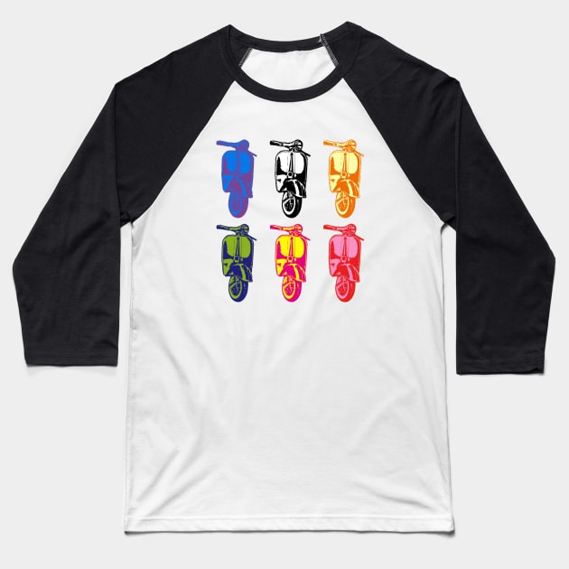 Scooters Baseball T-Shirt by Skatee